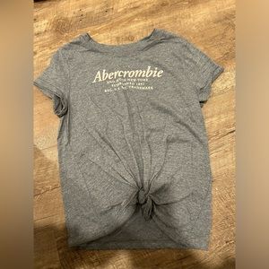 Girls grey and pink Abercrombie t shirt